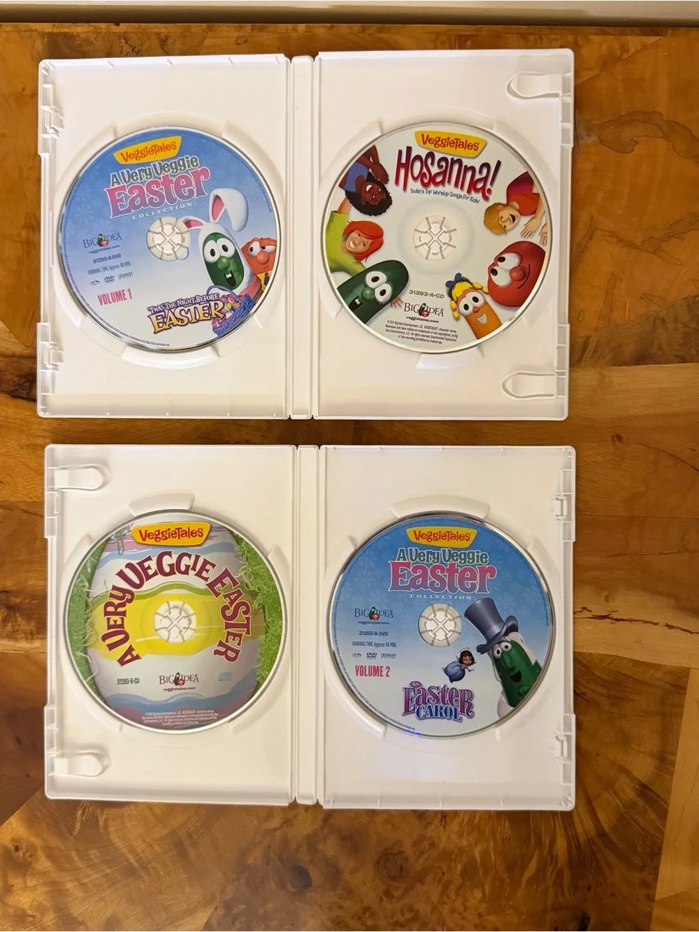 Veggie Tales DVDs A Verry Veggie Easter Collection Vol 1&2